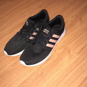Pink and Black Adidas